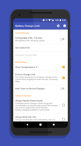 Battery Charge Limit [ROOT] - Image screenshot of android app