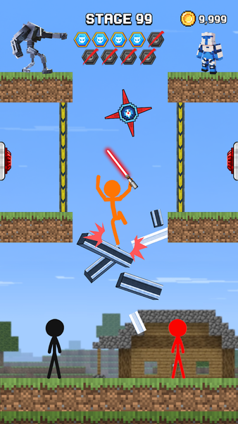 Stick Hero Saber War - عکس بازی موبایلی اندروید