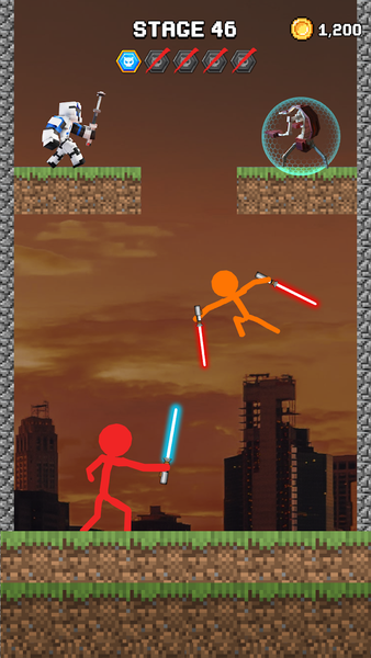 Stick Hero Saber War - عکس بازی موبایلی اندروید