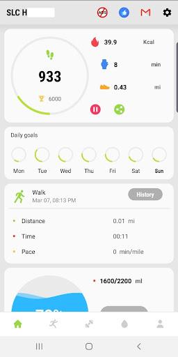 Step counter Calorie tracker - Image screenshot of android app