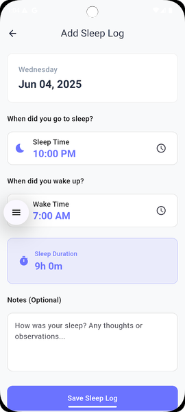 Offline Sleep Journal - عکس برنامه موبایلی اندروید