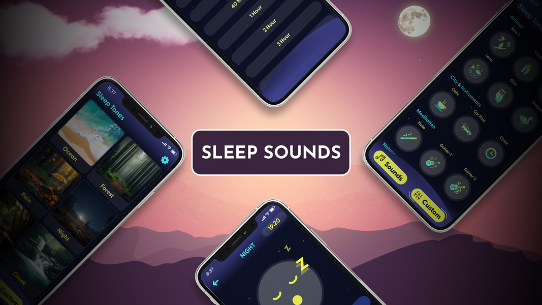 Sleep Sounds - Relax Tones - عکس برنامه موبایلی اندروید