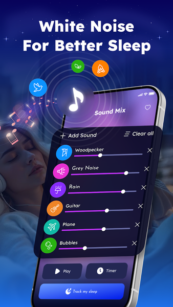 Sleep Tracker - Smart Alarm - عکس برنامه موبایلی اندروید