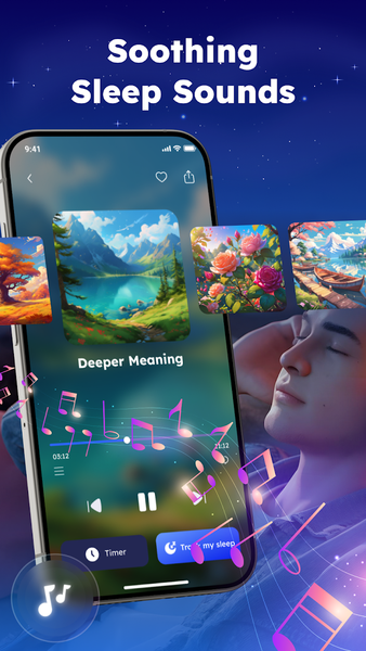 Sleep Tracker - Smart Alarm - عکس برنامه موبایلی اندروید