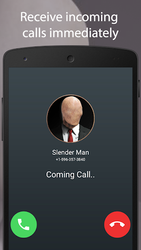 Slender Man's Fake Video Call - Image screenshot of android app