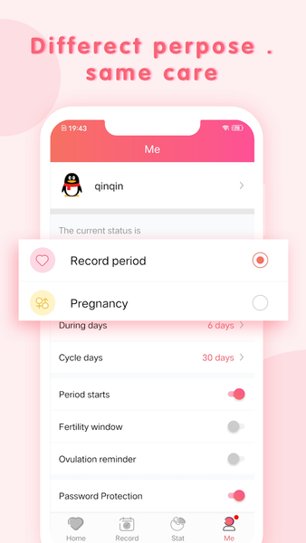Moonbook: Menstrual assistant - عکس برنامه موبایلی اندروید