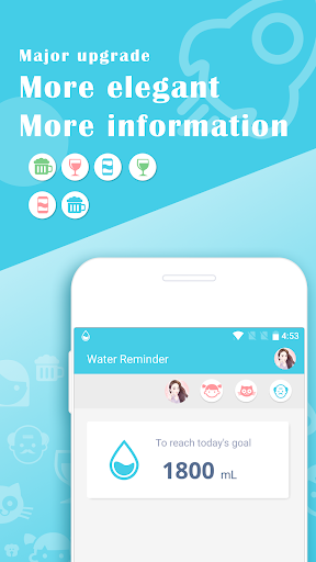 Water Reminder - عکس برنامه موبایلی اندروید