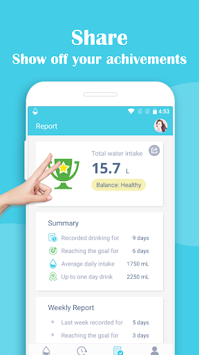 Water Reminder - عکس برنامه موبایلی اندروید