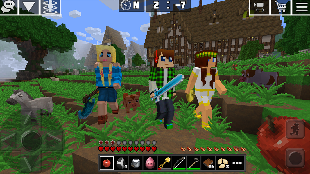 Mine Block Craft PlanetofCubes - Gameplay image of android game