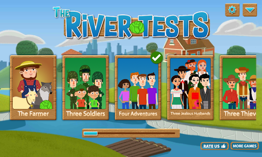 The River Tests - IQ Logic Puzzles & Brain Games - Gameplay image of android game