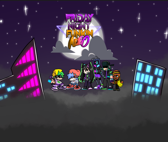 FNF Neo Music Battle Full Mods - Gameplay image of android game