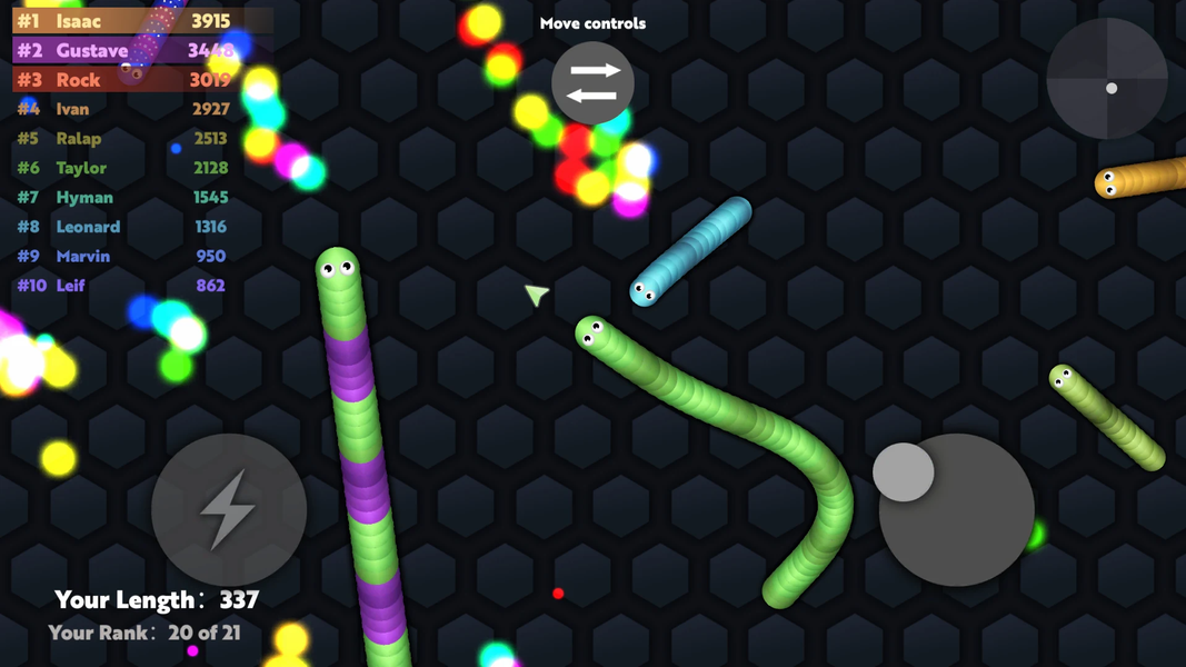 Slide.io - Hungry Snake Game - عکس برنامه موبایلی اندروید