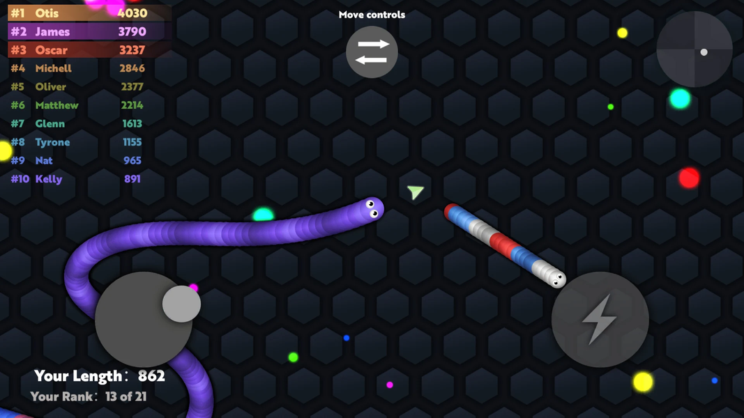 Slide.io - Hungry Snake Game - Image screenshot of android app