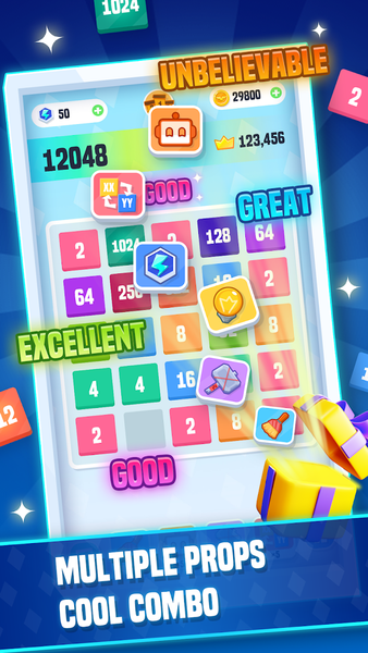 2048 Fun Collection - Gameplay image of android game