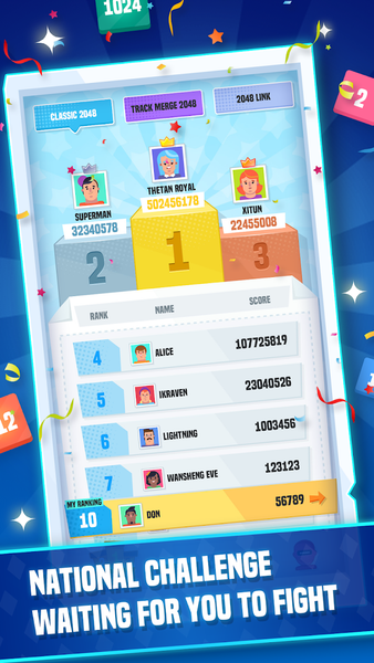 2048 Fun Collection - Gameplay image of android game