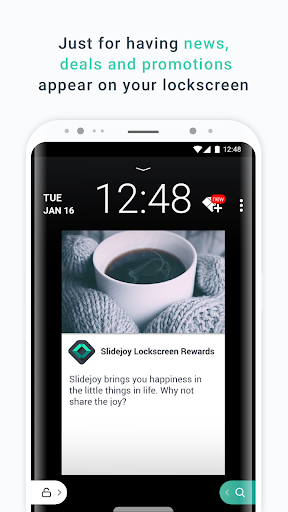 Slidejoy - Lockscreen Cash Rewards - Image screenshot of android app