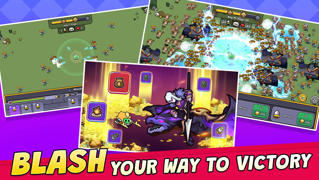 Slime Survivor: Idle RPG Games - Gameplay image of android game