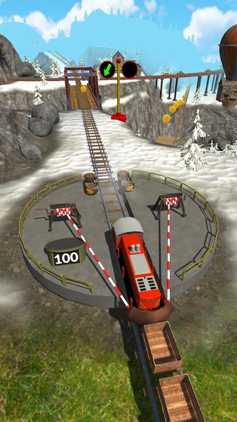 Slingshot Train - Gameplay image of android game