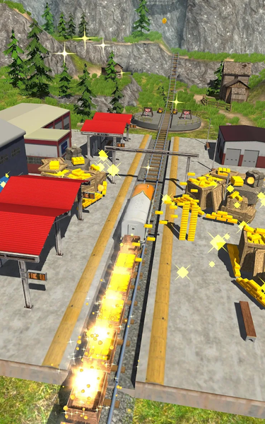 Slingshot Train - Gameplay image of android game