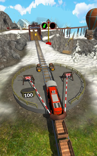 Slingshot Train - Gameplay image of android game