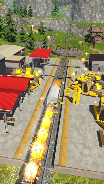 Slingshot Train - Gameplay image of android game