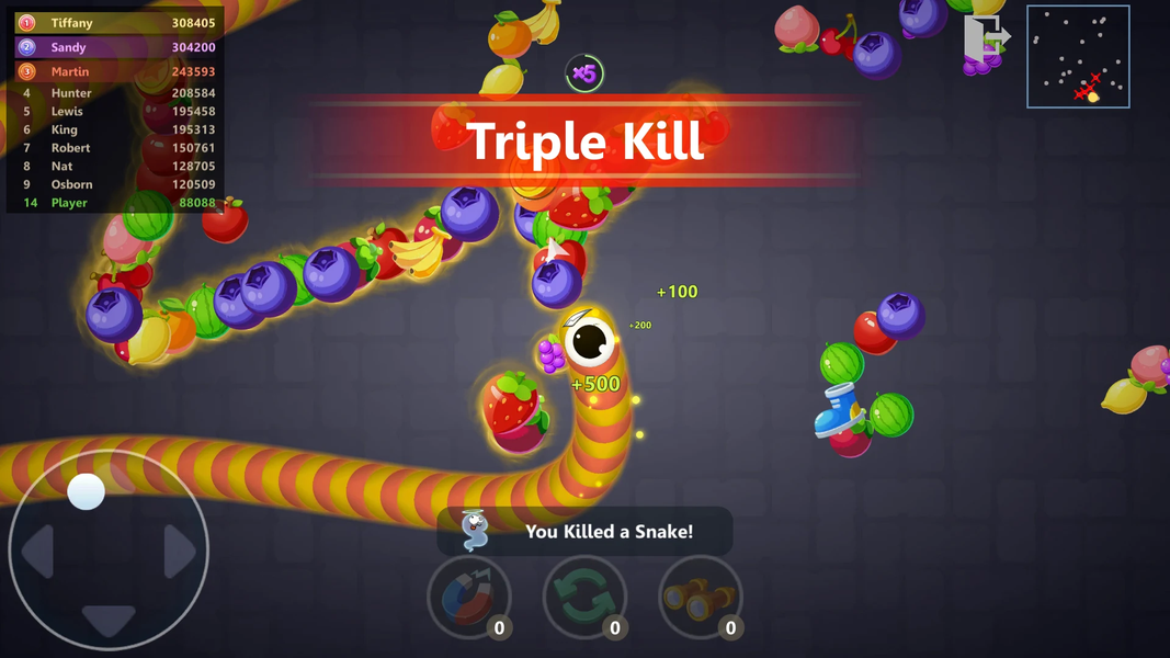 Snake War: Hungry Worm.io Game - Gameplay image of android game