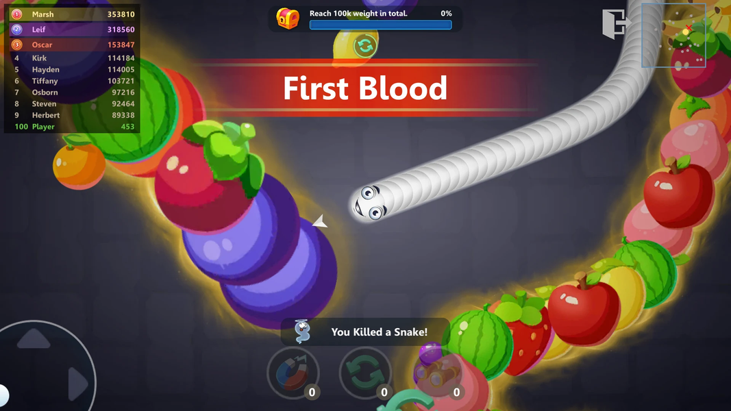 Snake War: Hungry Worm.io Game - عکس بازی موبایلی اندروید