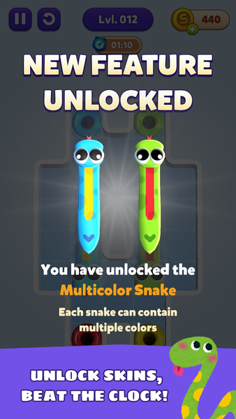 Slither Out: Snake Puzzle - عکس بازی موبایلی اندروید