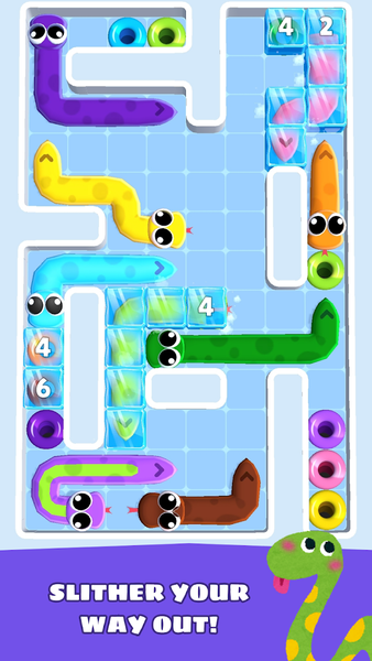 Slither Out: Snake Puzzle - Gameplay image of android game