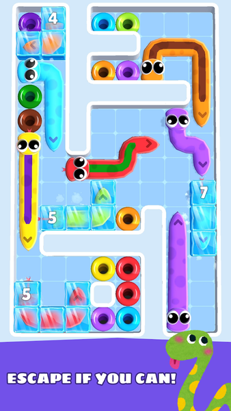 Slither Out: Snake Puzzle - Gameplay image of android game