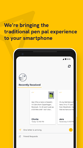 SLOWLY – نامه‌رسان - Image screenshot of android app