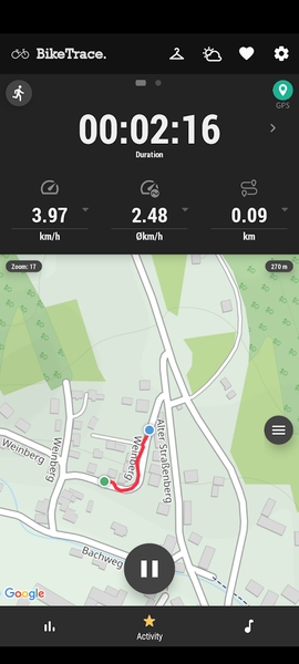 BikeTrace - Cycling Computer - عکس برنامه موبایلی اندروید