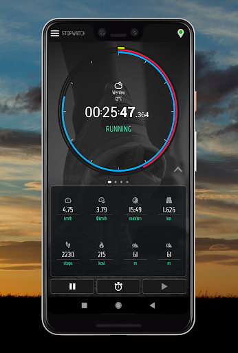 Stopwatch Run Tracker - Running, Jogging, Cycling - عکس برنامه موبایلی اندروید