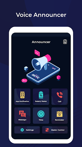 Voice Announcer - Image screenshot of android app
