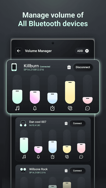 Bluetooth volume controller - عکس برنامه موبایلی اندروید