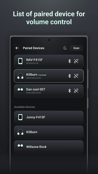 Bluetooth volume controller - عکس برنامه موبایلی اندروید