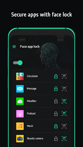 Applock with Face - Image screenshot of android app