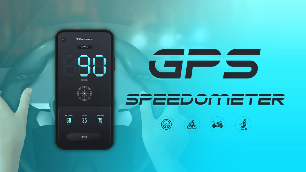 GPS Speedometer: Speed Tracker - عکس برنامه موبایلی اندروید
