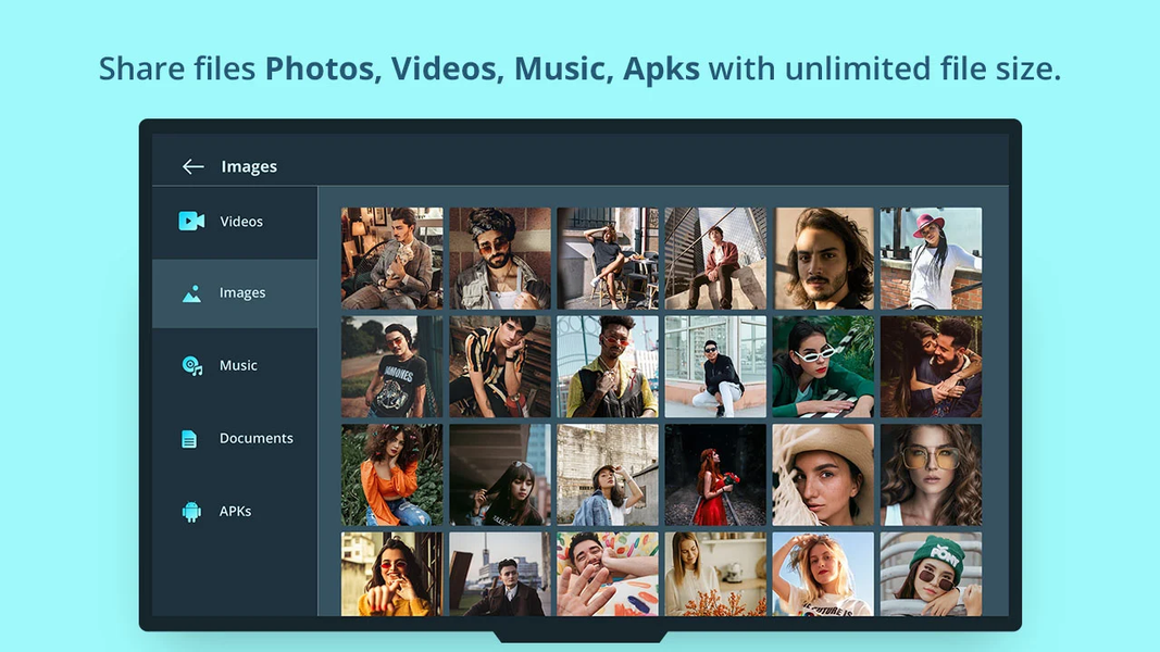 TV file transfer - Image screenshot of android app