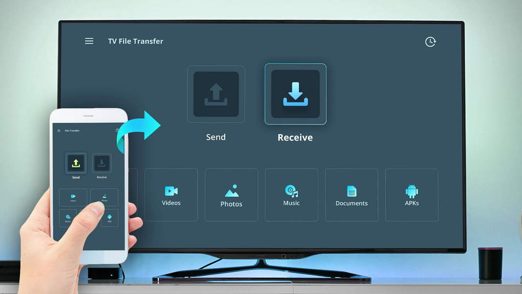 TV file transfer - Image screenshot of android app