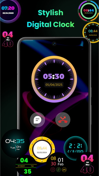 Smart Clock Live Wallpaper - Image screenshot of android app