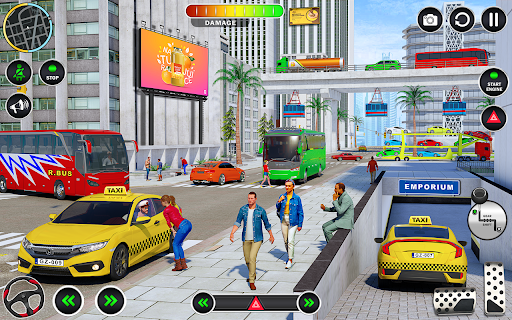 Cab Simulator Passenger Game - Gameplay image of android game