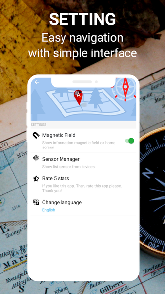 Compass۳۶۰: Smart Compass tool - عکس برنامه موبایلی اندروید