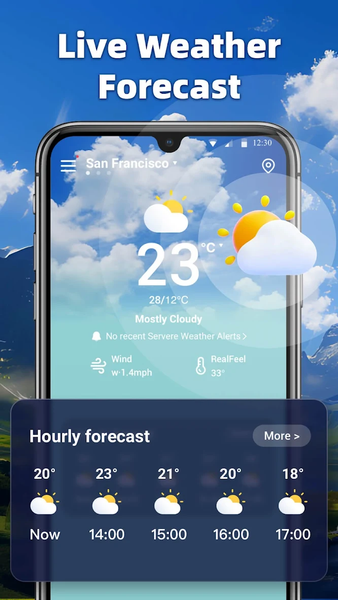Weather Watch-Live Forecast - عکس برنامه موبایلی اندروید