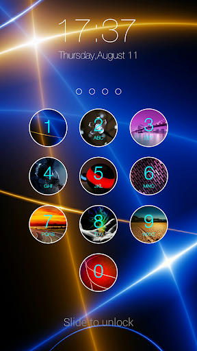 Retina Keypad Lockscreen - Image screenshot of android app