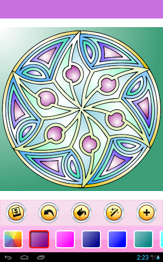 Coloring Book - Mandala HD - Gameplay image of android game