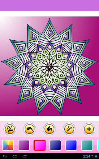 Coloring Book - Mandala HD - Gameplay image of android game