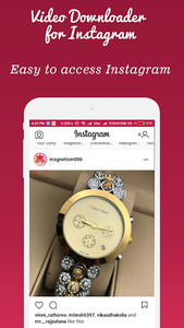 Video Downloader for Instagram - دریافت ویدیو و عکس از اینستاگرام - عکس برنامه موبایلی اندروید