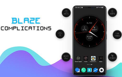 Blaze Clock Live Wallpaper - عکس برنامه موبایلی اندروید