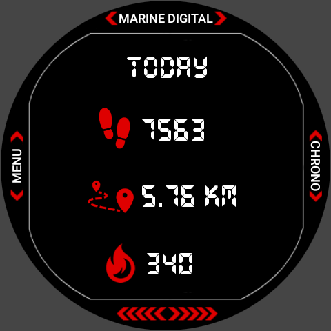 Marine Digital ۲ Watch Face - عکس برنامه موبایلی اندروید